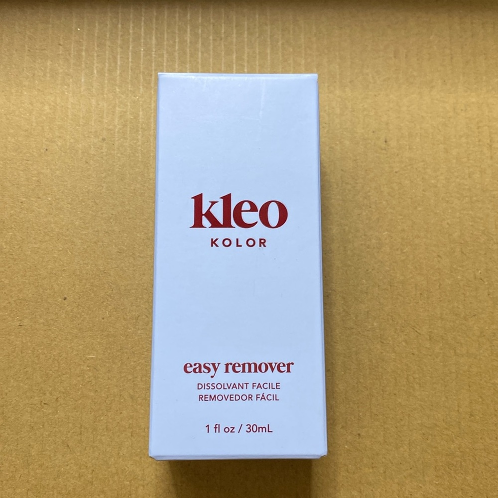 NWT kleo kolor easy gel remover. Oil based for gels/press ons/ and polish